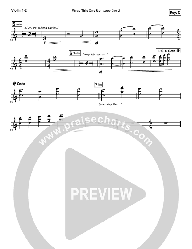 Wrap This One Up Violin 1/2 (Christy Nockels)