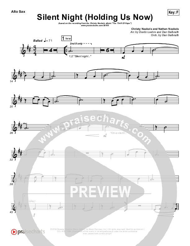 Silent Night (Holding Us Now) Wind Pack (Christy Nockels)