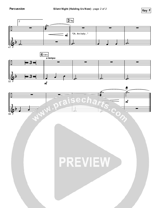 Silent Night (Holding Us Now) Percussion (Christy Nockels)