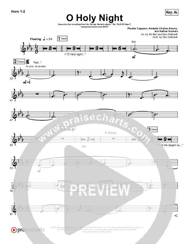 O Holy Night Brass Pack (Christy Nockels)