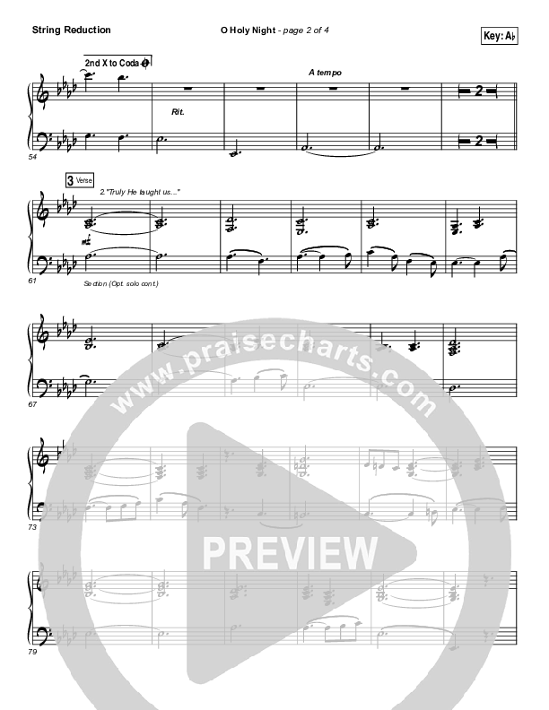 O Holy Night String Pack (Christy Nockels)