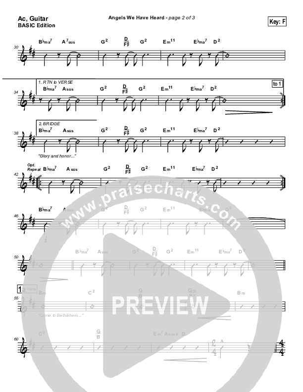 Angels We Have Heard On High Acoustic Guitar (Jon Ward)