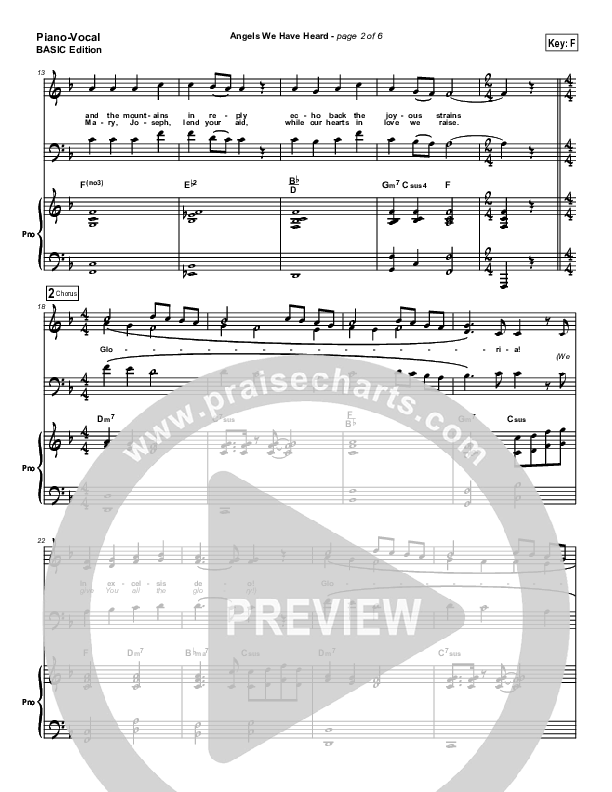 Angels We Have Heard On High Piano/Vocal Pack (Jon Ward)