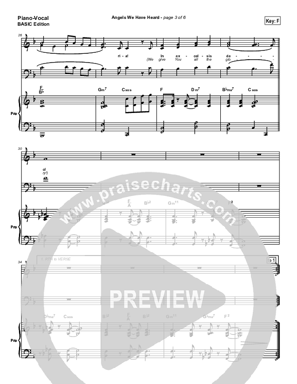 Angels We Have Heard On High Piano/Vocal Pack (Jon Ward)