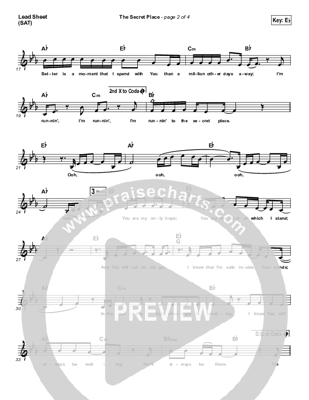 The Secret Place Lead (SAT) (Phil Wickham / Madison Cunningham)