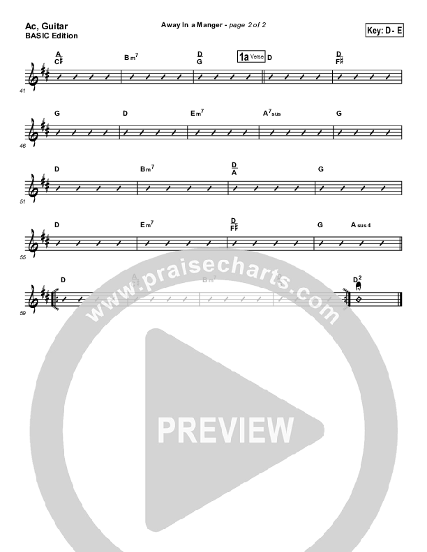 Away In A Manger Acoustic Guitar (Andrea Duvall)