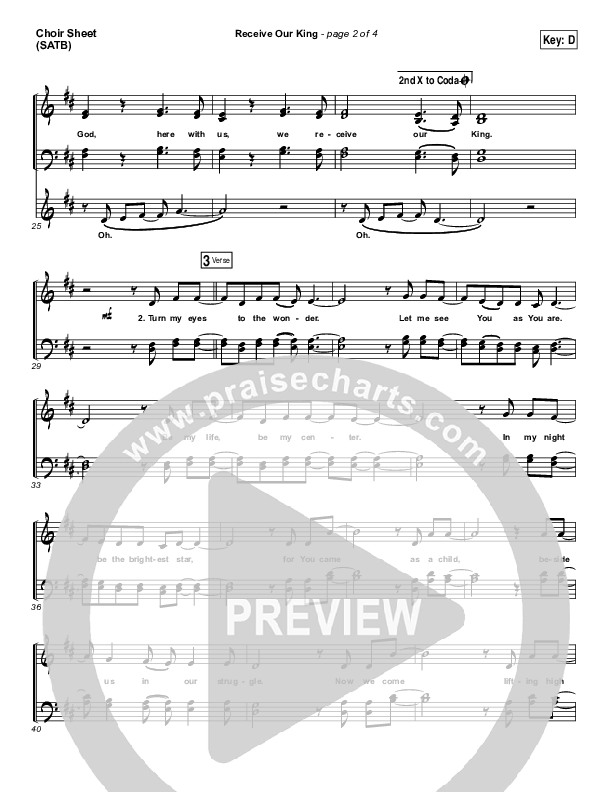 Receive Our King Choir Vocals (SATB) (Meredith Andrews / Michael Weaver)