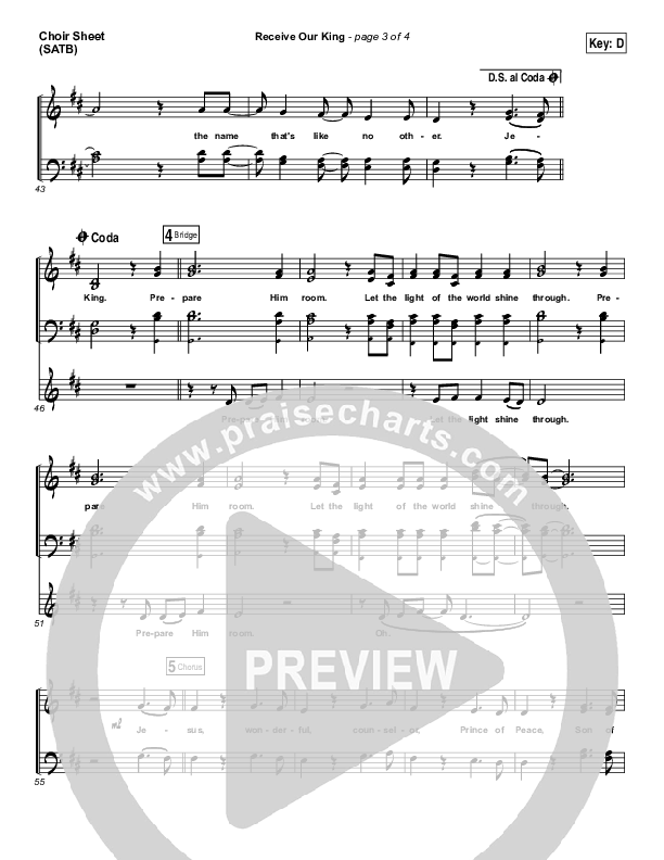 Receive Our King Choir Vocals (SATB) (Meredith Andrews / Michael Weaver)