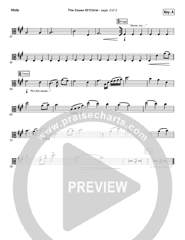 The Cause Of Christ Viola (Kari Jobe)