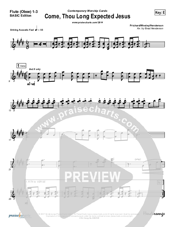 Come Thou Long Expected Jesus Wind Pack (Dennis Jernigan)