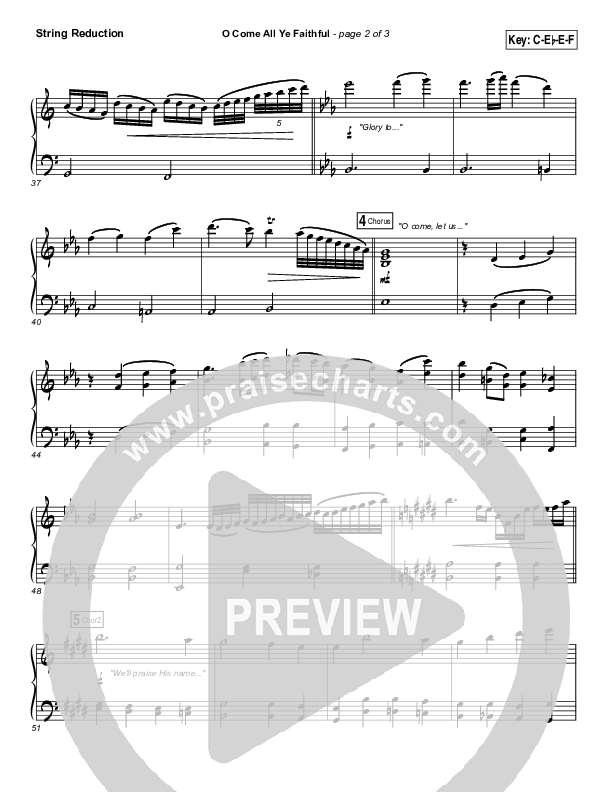 O Come All Ye Faithful String Pack (Tasha Cobbs Leonard)