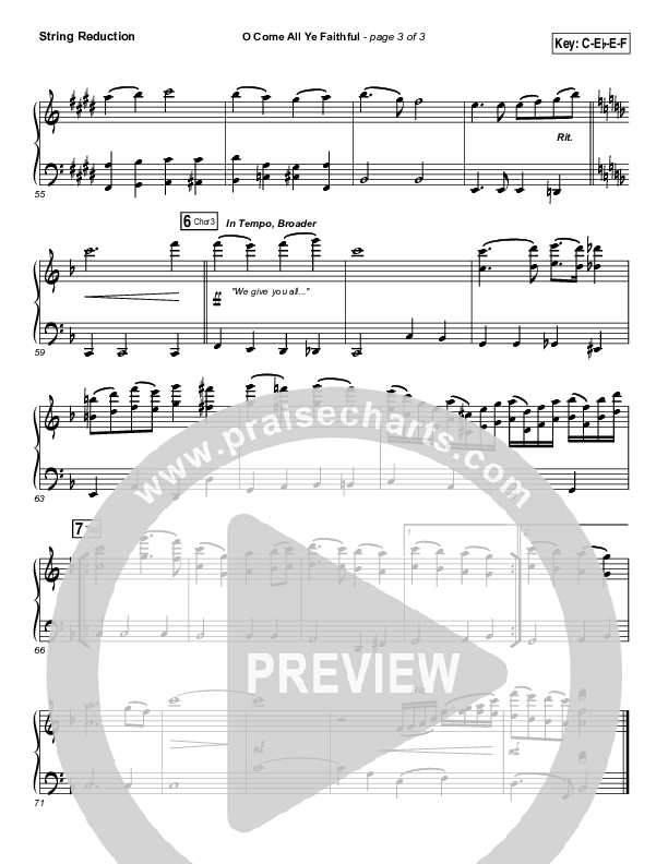 O Come All Ye Faithful String Pack (Tasha Cobbs Leonard)