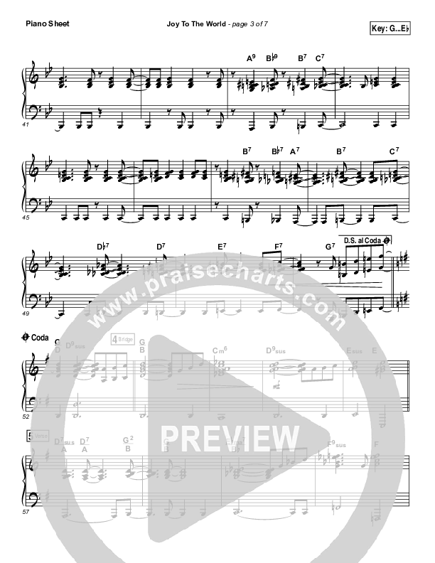 Joy To The World Piano Sheet (Micah Stampley / Sheri Jones-Moffet)