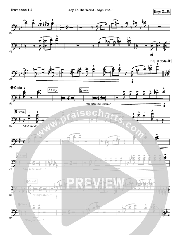 Joy To The World Trombone 1/2 (Micah Stampley / Sheri Jones-Moffet)