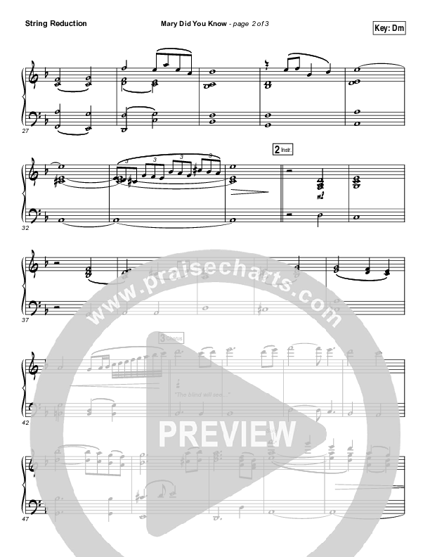 Mary Did You Know String Pack (India Arie / Gene Moore Jr.)