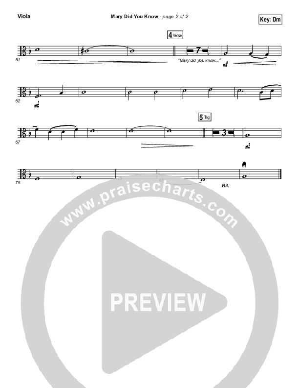 Mary Did You Know Viola (India Arie / Gene Moore Jr.)