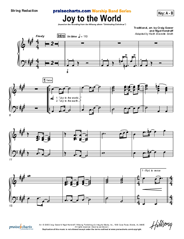 Joy To The World Synth Strings (Hillsong Worship)