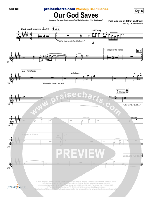 Our God Saves Wind Pack (Paul Baloche)