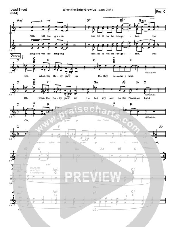 When The Baby Grew Up Lead (SAT) (Rob Mathes)