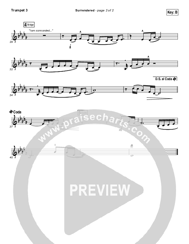 Surrendered Trumpet 3 (Chris Quilala / Kari Jobe)