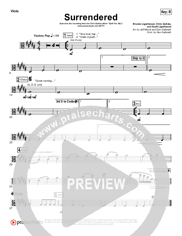 Surrendered Viola (Chris Quilala / Kari Jobe)