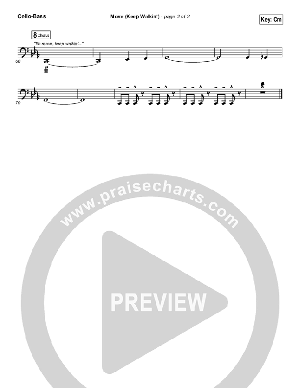 Move (Keep Walkin) Cello/Bass (TobyMac)