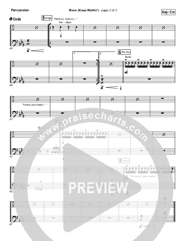 Move (Keep Walkin) Percussion (TobyMac)