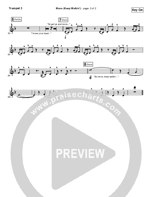 Move (Keep Walkin) Trumpet 3 (TobyMac)
