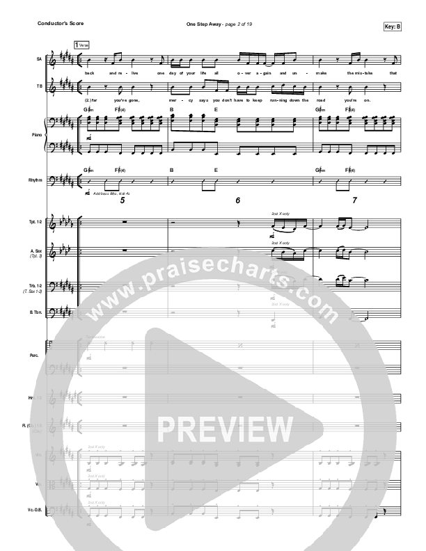 One Step Away Orchestration (Casting Crowns)