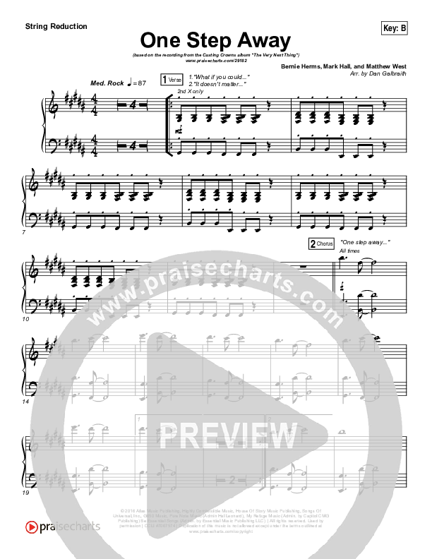 One Step Away String Pack (Casting Crowns)