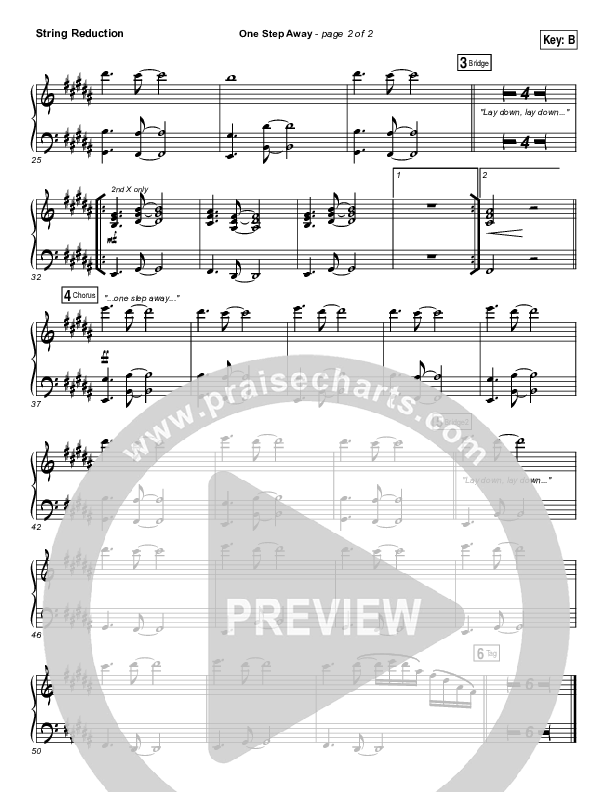 One Step Away String Pack (Casting Crowns)