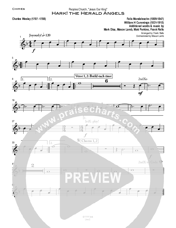 Hark The Herald Angels Sing Chimes (Peoples Church Worship)