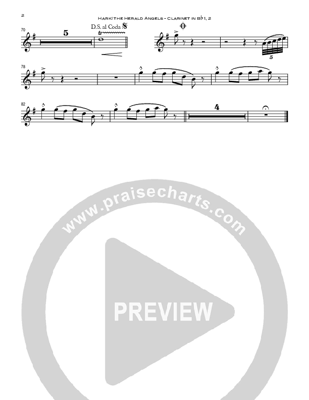 Hark The Herald Angels Sing Clarinet 1/2 (Peoples Church Worship)