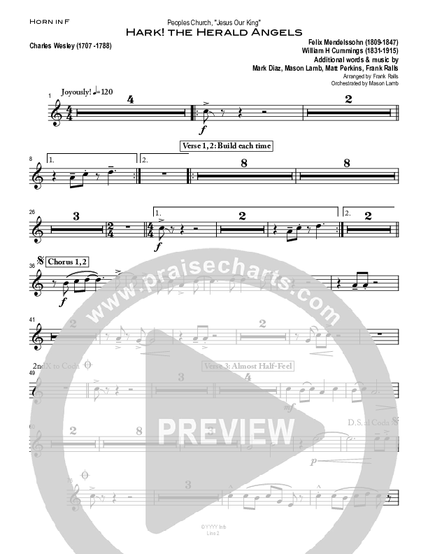 Hark The Herald Angels Sing French Horn (Peoples Church Worship)