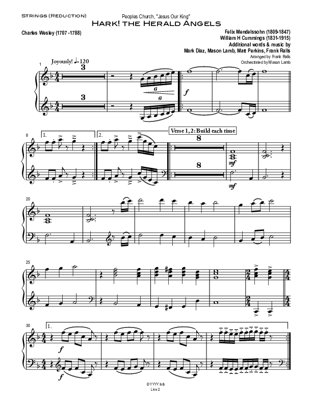 Hark The Herald Angels Sing Synth Strings (Peoples Church Worship)