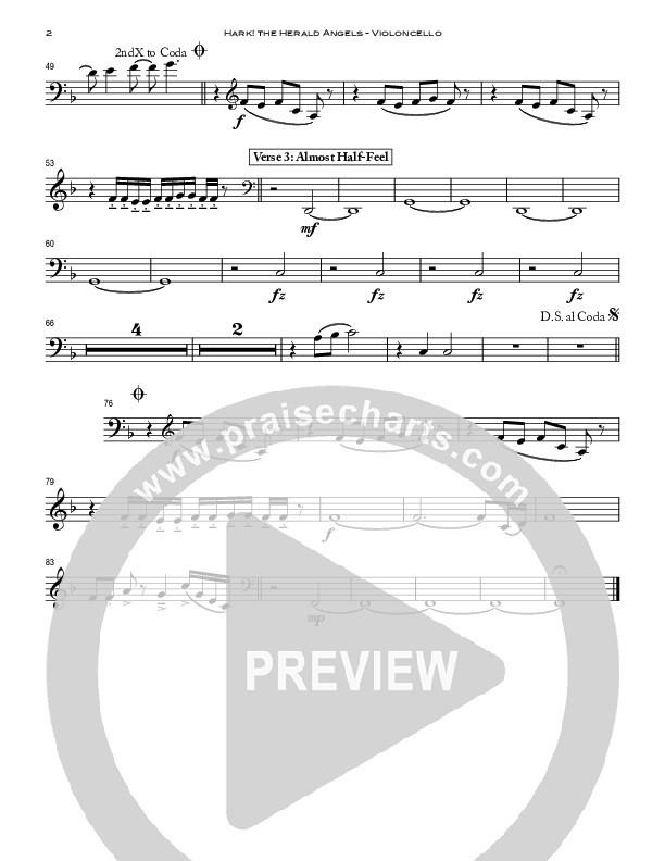 Hark The Herald Angels Sing Violincello (Peoples Church Worship)