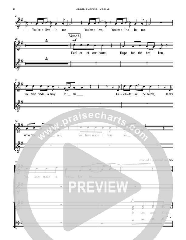 Jesus Our King Choir Sheet (SATB) (Peoples Church Worship)