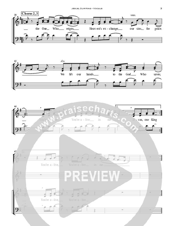 Jesus Our King Choir Sheet (SATB) (Peoples Church Worship)