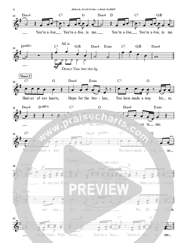 Jesus Our King Lead (SAT) (Peoples Church Worship)