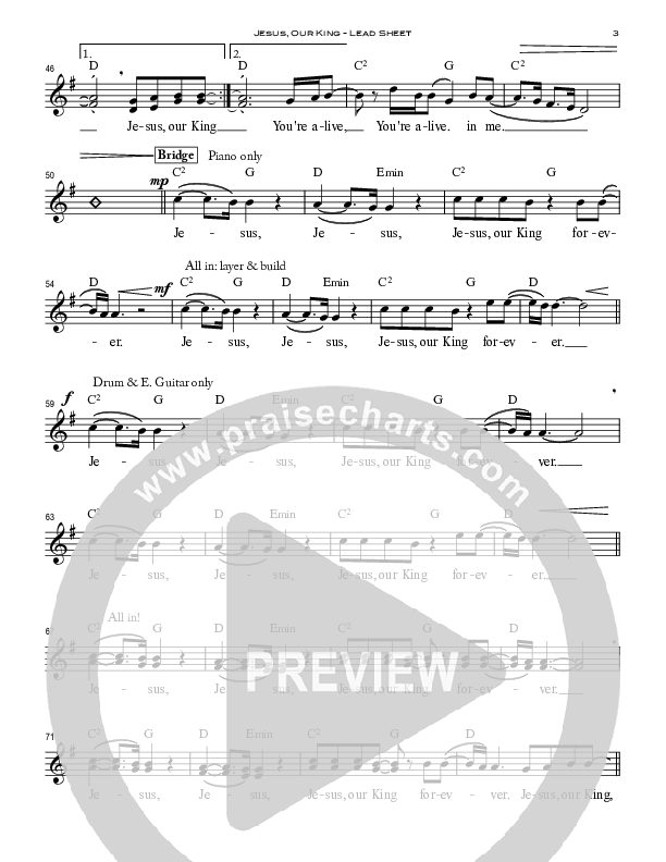 Jesus Our King Lead (SAT) (Peoples Church Worship)