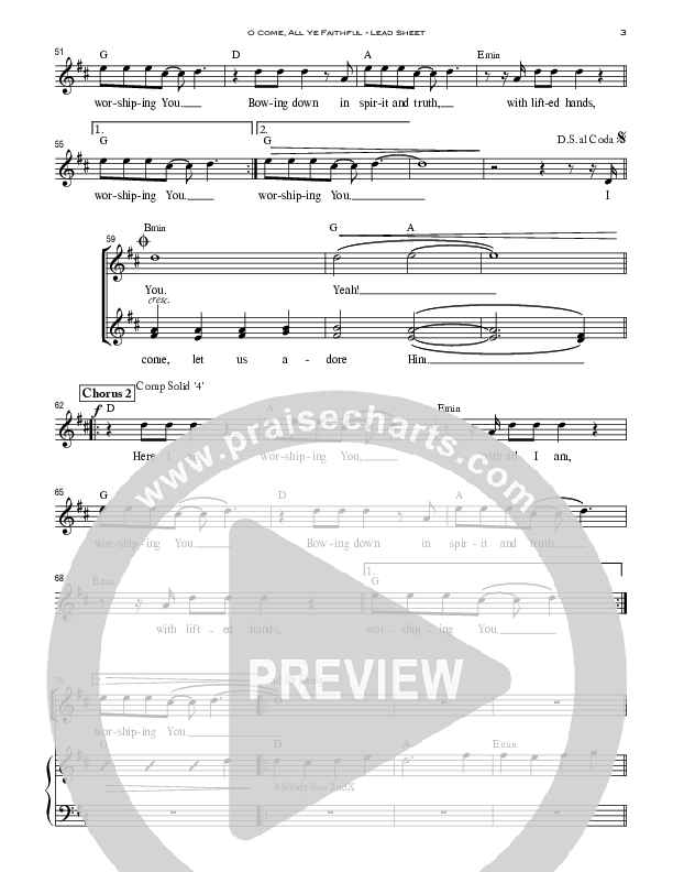 O Come All Ye Faithful (Worshiping You) Lead (SAT) (Peoples Church Worship)