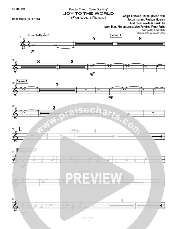 Joy To The World (with Forever Reign) Chimes (Peoples Church Worship)