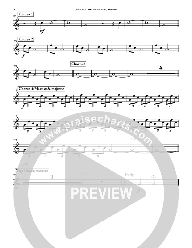 Joy To The World (with Forever Reign) Chimes (Peoples Church Worship)