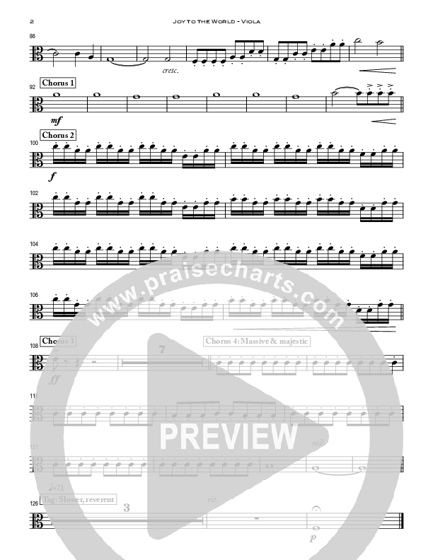 Joy To The World (with Forever Reign) Viola (Peoples Church Worship)