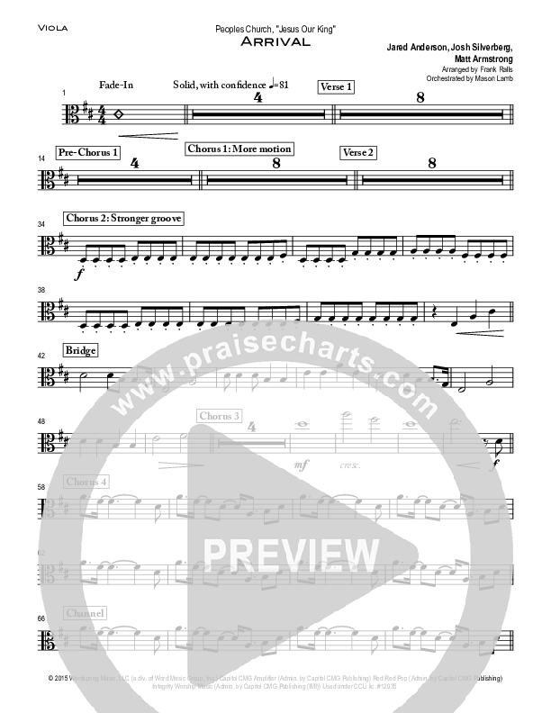 Arrival Viola (Peoples Church Worship)