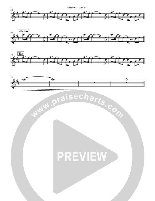 Arrival Violin 2 (Peoples Church Worship)