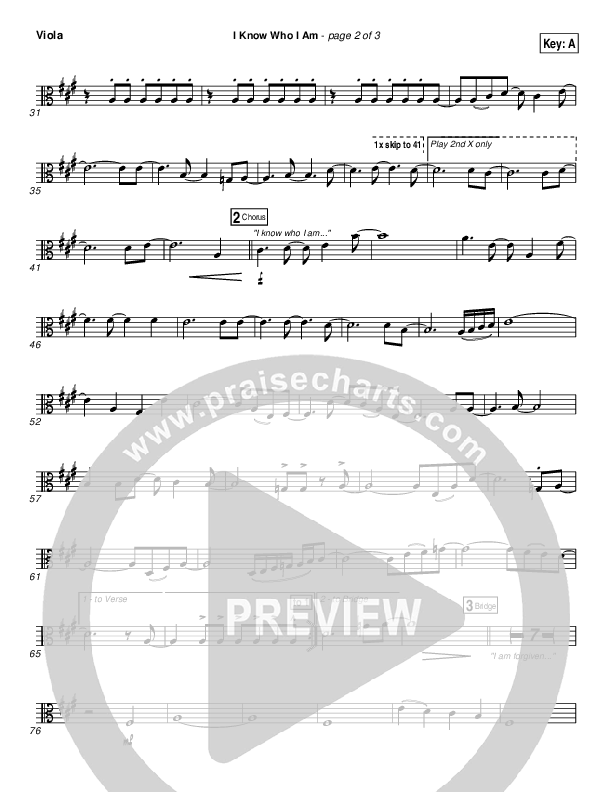 I Know Who I Am Viola (Israel Houghton)