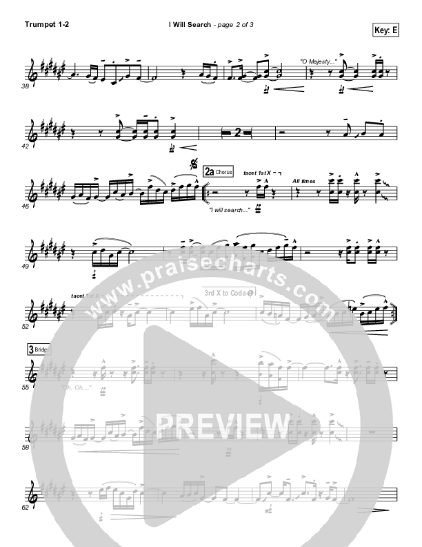 I Will Search Trumpet 1,2 (Israel Houghton)