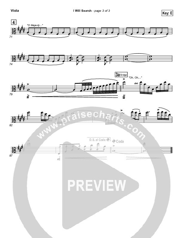 I Will Search Viola (Israel Houghton)