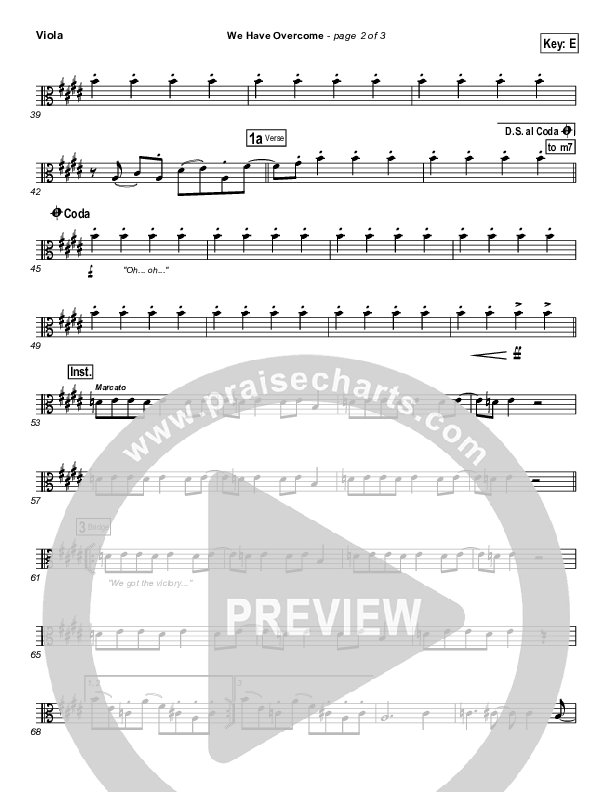 We Have Overcome Viola (Israel Houghton)